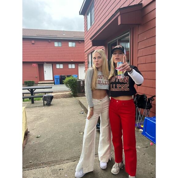 SOMETHING NAVY White Two Tone Denim Cotton Extra Wide Flair Jeans Size 25 - Picture 15 of 16